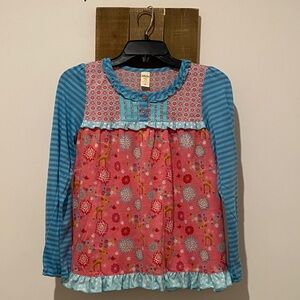 Matilda Jane Pink and Blue Long Sleeve Top
